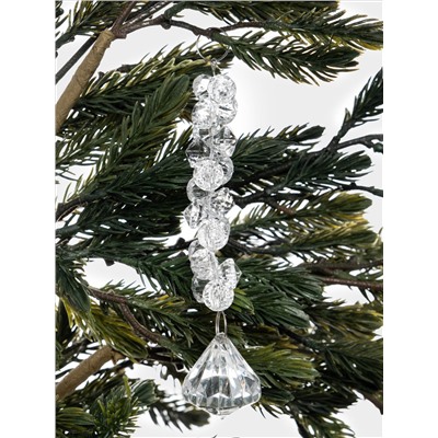 Игрушка елочная, 14 см, стекло, Хрустальная подвеска, Event