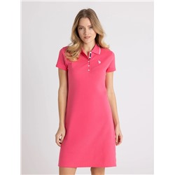 TIPPED POLO DRESS