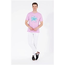 Erkek Manolya Bisiklet Yaka Tişört