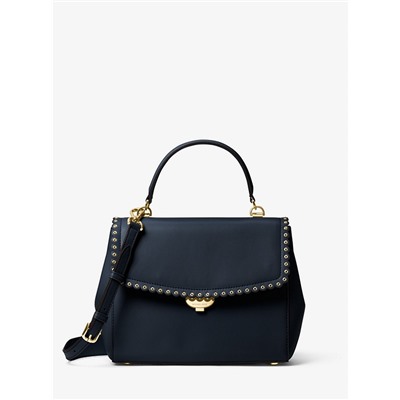 MICHAEL MICHAEL KORS Ava Medium Scalloped Leather Satchel