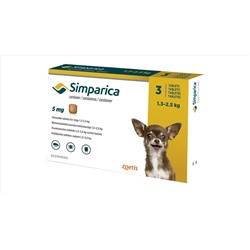 Simparica 5 mg/1,3-2,5 kg