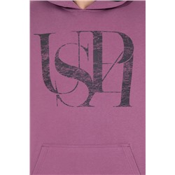 Erkek Menekşe Kapüşonlu Sweatshirt