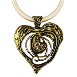 Кулон (вставки: Текстиль светло-золотой; покрытие: Бронза)JHN9784