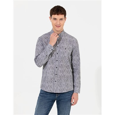 Siyah Slim Fit Uzun Kollu Gömlek
