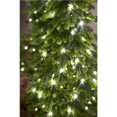 Ель искусственная литая с лампочками Королева Тянь Шаня 2,5 м