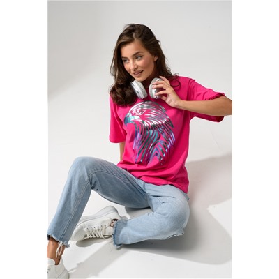 8555 Футболка оверсайз женская