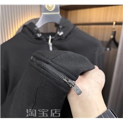 Мужской однотонный повседневный свитшот