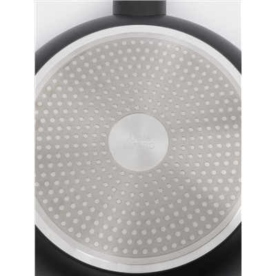 Сковорода, 28 см, с покрытием, алюминий, серо-черная, Robust