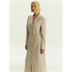 Жакет-платье макси в полоску, ML891/ginger