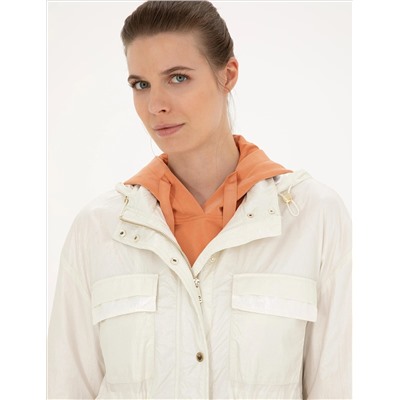 Ekru Comfort Fit Mevsimlik Mont