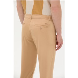 Erkek Camel Kanvas Pantolon