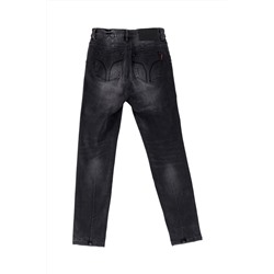 Vaquero skinny fit de tiro alto Negro