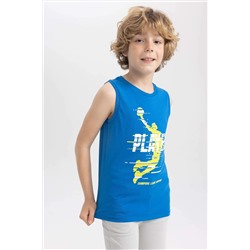 Erkek Çocuk Bisiklet Yaka Atlet