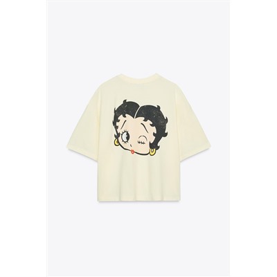 BETTY BOOP® WASHED-EFFECT T-SHIRT