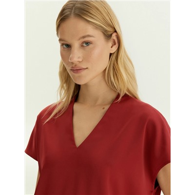 Блуза из костюмной ткани, B2781/lukum