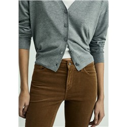 Pantalón Sienna flare crop pana