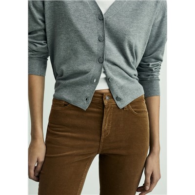 Pantalón Sienna flare crop pana