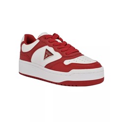 GUESS Women's Miram Platform Lace-Up Court Sneakers