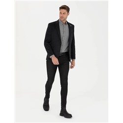 Antrasit Ekstra Slim Fit Spor Ceket