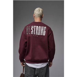 Свитшот будь сильным  БОРДО