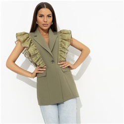 Жилет комбинированный, Это восторг (dark green)