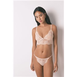 Bralette encaje espalda especial rosa