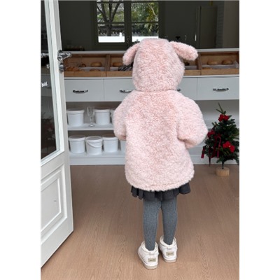 Пушистая кофта с ушками