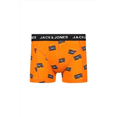 Jack & Jones 3'lü Desenli Boxer Paketi