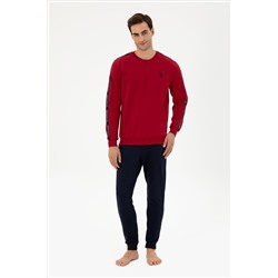Erkek Bordo Pijama Takımı