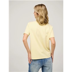 Сливочная базовая футболка