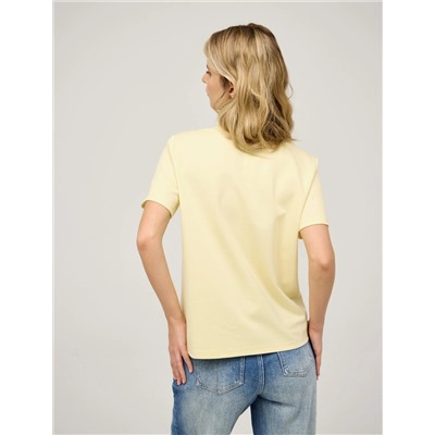 Сливочная базовая футболка