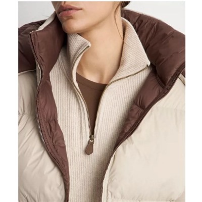 Женский свободный джемпер ЛАЙ*М крупной вязки и с короткой молнией