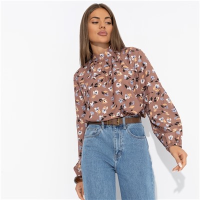 Блуза с драпировкой, Драма в деталях (фундук)