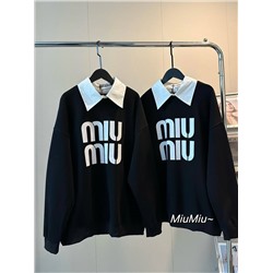 Женский свитшот с рубашечным воротником 2в1   МИУ МИ*У