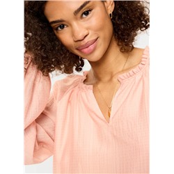 Long-Sleeve Swing Mini Dress