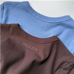 Футболка в рубчик для девочек  Decjub*a  Экспорт