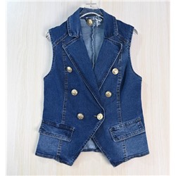 Женский джинсовый жилет