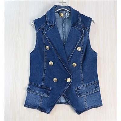 Женский джинсовый жилет