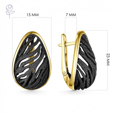 Серьги серебро 52939YB