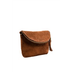 Bandolera de nobuk Marrón - Firenze Artegiani