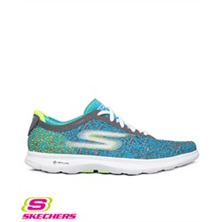 Skechers GO Step Watermark Gray/Blue Athletic Shoe