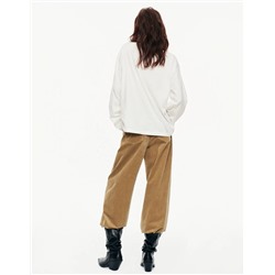 Женский лонгслив с эффектным принтом  МО*КО