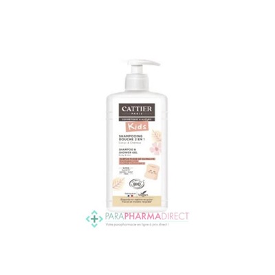 Cattier Kids Shampooing Douche 2 En 1 Corps & Cheveux Parfum Fleur De Guimauve 500ml