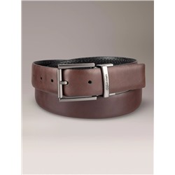 Allover Monogram Logo Reversible Harness Buckle Belt Men  Двусторонний ремень с пряжкой и монограммой