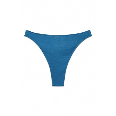 Braga bikini high leg azul brillo