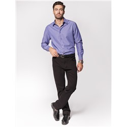 Брюки regular fit со средней посадкой из плотного хлопка с эластаном