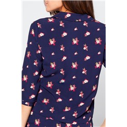 Темно- синяя рубашка пралу