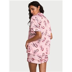 Victoria's Secret Glazed Satin Short Pajama Set