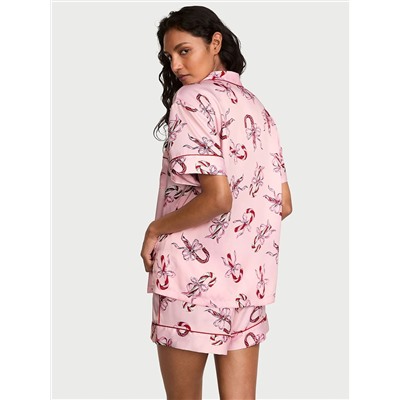 Victoria's Secret Glazed Satin Short Pajama Set