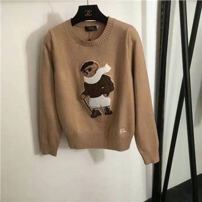 20247940 Polo Ralph lauren Ralph Lauren, сумка нового стиля, пуловер с нашивкой в ​​виде медведя, свитер с длинными рукавами, серый, SML, [размер L; ширина плеч 36, обхват груди 96, длина рукава 61, длина одежды 57]